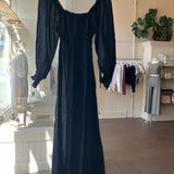 Black Doen Longsleeve Cottage Dress Size XSMALL [PRELOVED]