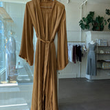Brahmaki Sahara Sunset Maxi Kaftan & Pant Set {SIZE Small/Pant Size Medium} [PRELOVED]