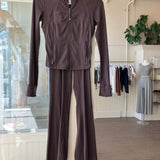 Lululemon Super-High-Rise Flared Pant & Define Cropped Jacket SET Size 4 [PRELOVED]