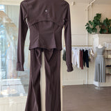 Lululemon Super-High-Rise Flared Pant & Define Cropped Jacket SET Size 4 [PRELOVED]
