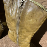 Olive Distressed Jeffrey Campbell Be Bold Bootie SIZE 7 1/2 [PRELOVED]