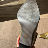 Olive Distressed Jeffrey Campbell Be Bold Bootie SIZE 7 1/2 [PRELOVED]