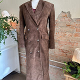 Ducie Aggie Suede Maxi Leather Coat SIZE XS [PRELOVED]