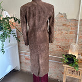 Ducie Aggie Suede Maxi Leather Coat SIZE XS [PRELOVED]