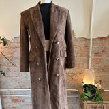 Ducie Aggie Suede Maxi Leather Coat SIZE XS [PRELOVED]