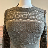 Free People Angelina Body Suit in Vetiver Size XS/SM [PRELOVED]