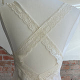 Ivory Crossroads Maxi Dress (WITH SMALL PURPLE DOTS/20% 0FF)