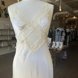 Ivory Crossroads Maxi Dress (WITH SMALL PURPLE DOTS/20% 0FF)