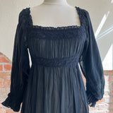 Black Doen Longsleeve Cottage Dress Size XSMALL [PRELOVED]