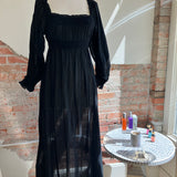 Black Doen Longsleeve Cottage Dress Size XSMALL [PRELOVED]