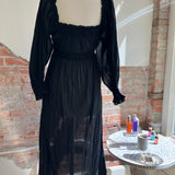 Black Doen Longsleeve Cottage Dress Size XSMALL [PRELOVED]
