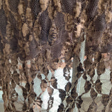 Zara Brown Long Lace Dress  SIZE SMALL *PRELOVED*