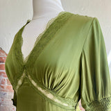 Never Fully Dressed Olive Lace May Dress Size 4 [PRELOVED]