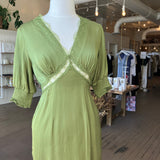 Never Fully Dressed Olive Lace May Dress Size 4 [PRELOVED]