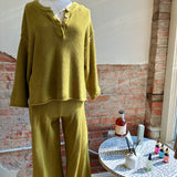 Free People Hailee Sweater Set in Moss Green SIZE XS [PRELOVED]