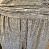 Whipped Track Pant [MED] & Turtleneck (XS)  In Heather Grey [PRELOVED]