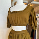 Kara Thoms Lela Top and Edie Skirt In Earth Shade [SIZE SMALL] PRELOVED