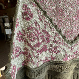 Anthropologie Floral Crochet Babydoll Sweater Tank in Green SIZE XS