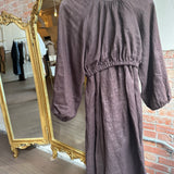 Dissh Dark Brown Amerie linen Top and Alena Linen Skirt SIZE SMALL [PRELOVED]