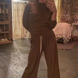 Mate the Label Organic Cotton Olive Green Waffle Knit & Crop Pant and Top SIZE SMALL [PRELOVED]