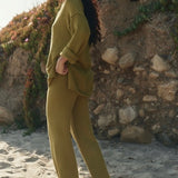 Free People Hailee Sweater Set in Moss Green SIZE XS [PRELOVED]