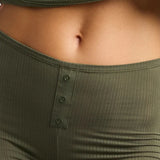 Moss Whipped Henley Shirt & Long Underwear/Brand Negative, SIZE XS [PRELOVED]