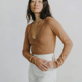 Dance Wrap Top, in Terracotta SIZE XS [PRELOVED]