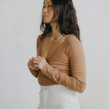 Dance Wrap Top, in Terracotta SIZE XS [PRELOVED]