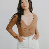 Dance Wrap Top, in Terracotta SIZE XS [PRELOVED]