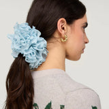 Mafalda Blue Frilly Scrunchie