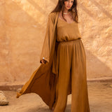 Brahmaki Sahara Sunset Maxi Kaftan & Pant Set {SIZE Small/Pant Size Medium} [PRELOVED]