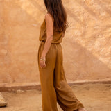 Brahmaki Sahara Sunset Maxi Kaftan & Pant Set {SIZE Small/Pant Size Medium} [PRELOVED]