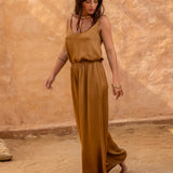 Brahmaki Sahara Sunset Maxi Kaftan & Pant Set {SIZE Small/Pant Size Medium} [PRELOVED]