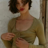 Doen Romy Tee in  Bay leaf  SIZE XS [PRELOVED]