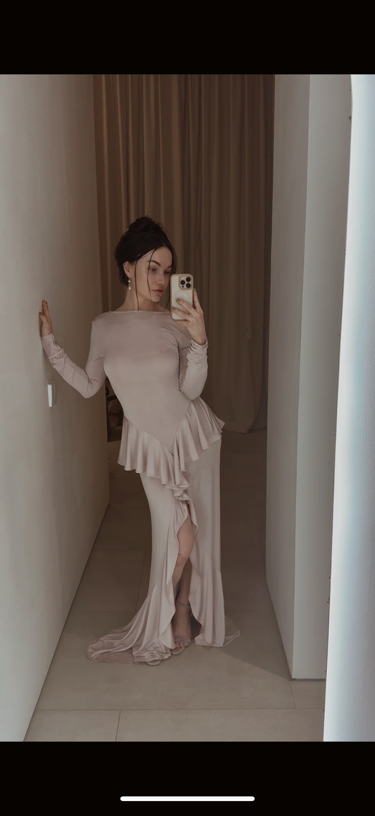 amala jersey dress HELSA- Lavender Amala Jersey Dress by Helsa
