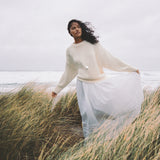 White Wildflower Maxi Skirt