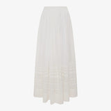 White Wildflower Maxi Skirt