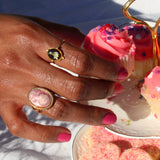 Golden Wild Flower Ring