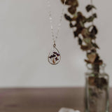 Purple Alyssum Botanical Necklace