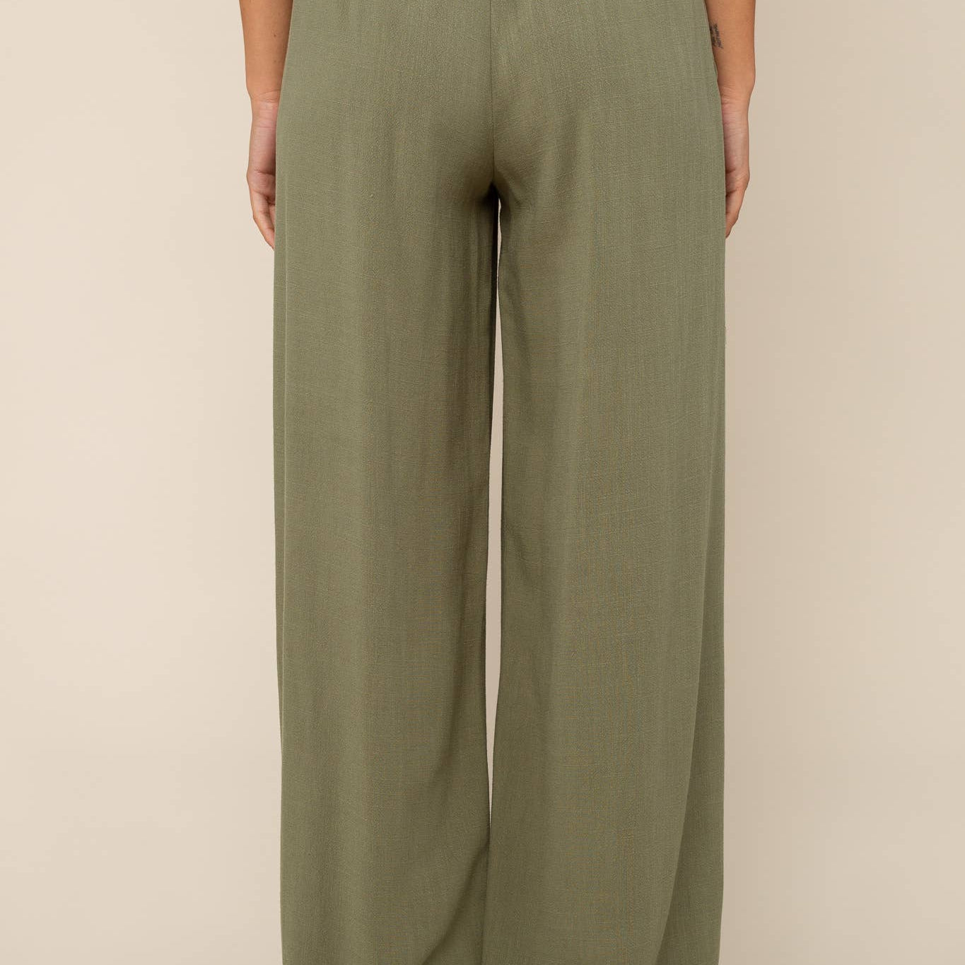 Wide Leg Linen Pant