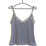 Demeter Mesh Camisole in Heather Grey Tencel Merino Wool