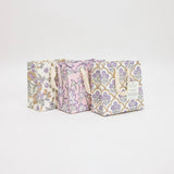 Lavender Hand Block Printed Gift Bag (1 Small Bag)