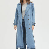 Ryland Trench Coat { Indigo Rinse}