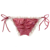 Sonnet Tie Panty in Rose Silk Charmeuse