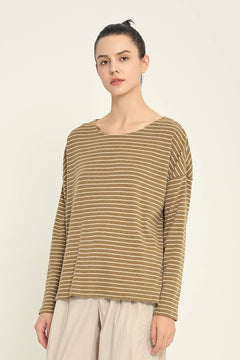 Stripe Rib Jersey Top
