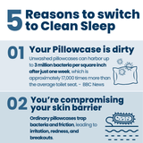Clean Sleep Silver Ion Pillowcase (Pair)