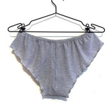 Demeter Mesh Flutter Panty in Heather Grey Tencel Merino Wool
