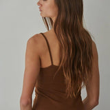 Knit Cotton Jersey V-Neck Cami Top