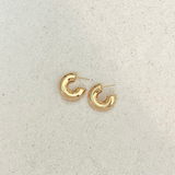 Hot Stuff - Thick Silver White Gold Filled Hoops