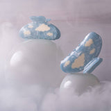 Lucy Hair Claw - Blue Sky With White Clouds Hair Clip